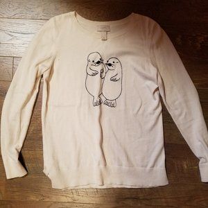 LOFT manatees sweater
